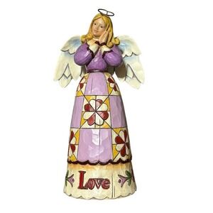 Jim Shore Heartwood Creek "Simple Love" Angel Figurine‎ Multicolor 2008